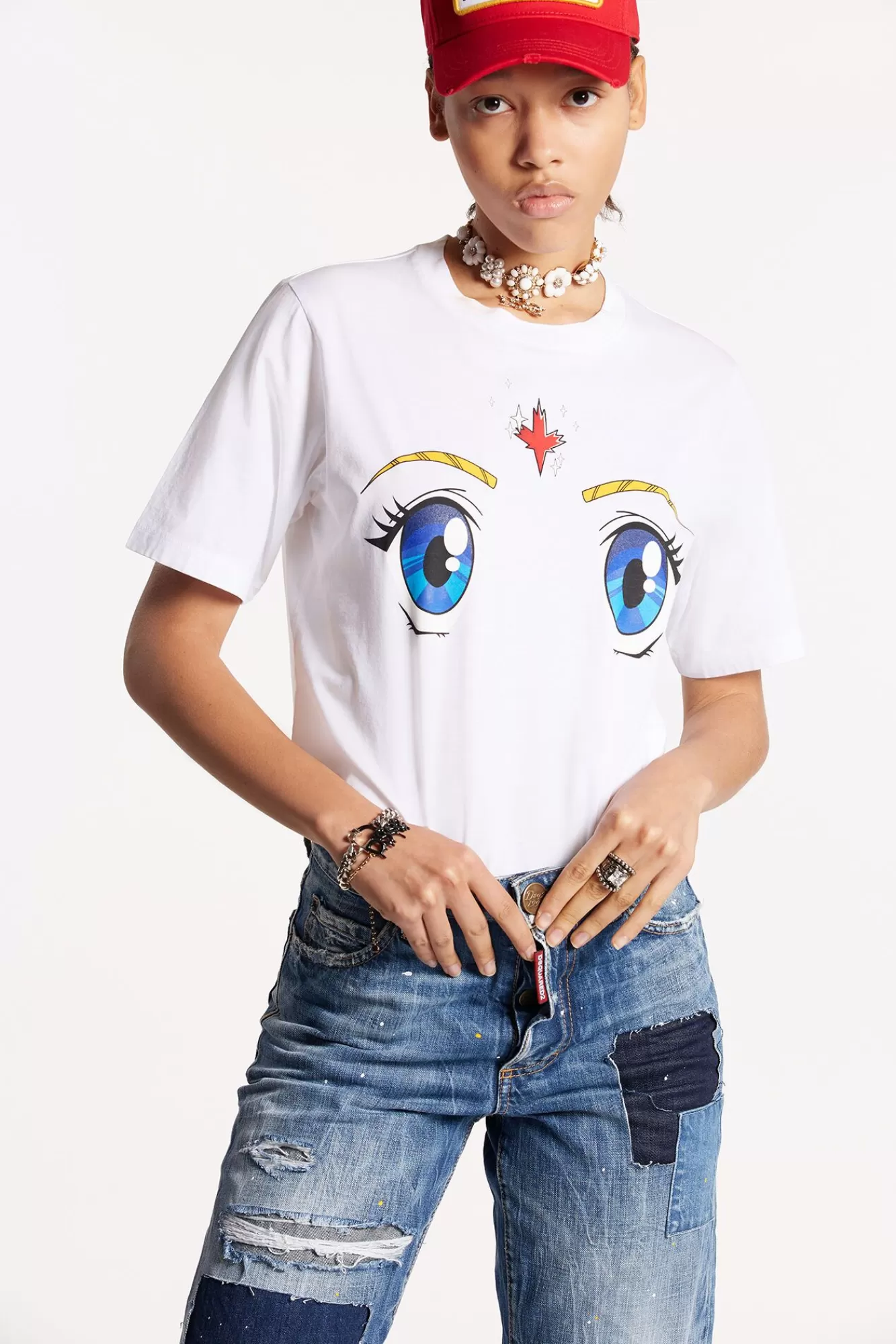 D2 Easy Crewneck T-Shirt<Dsquared2 Cheap