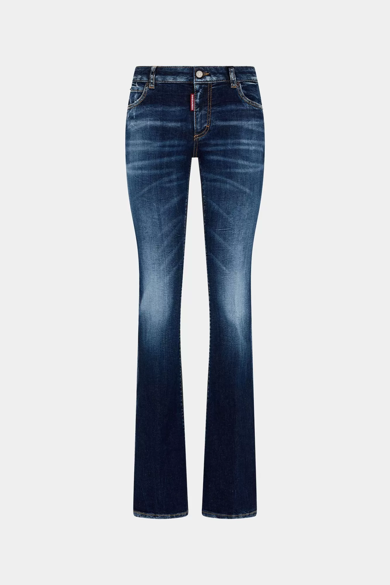 Dark Clean Wash Medium Waist Flare Twiggy Jeans<Dsquared2 Discount