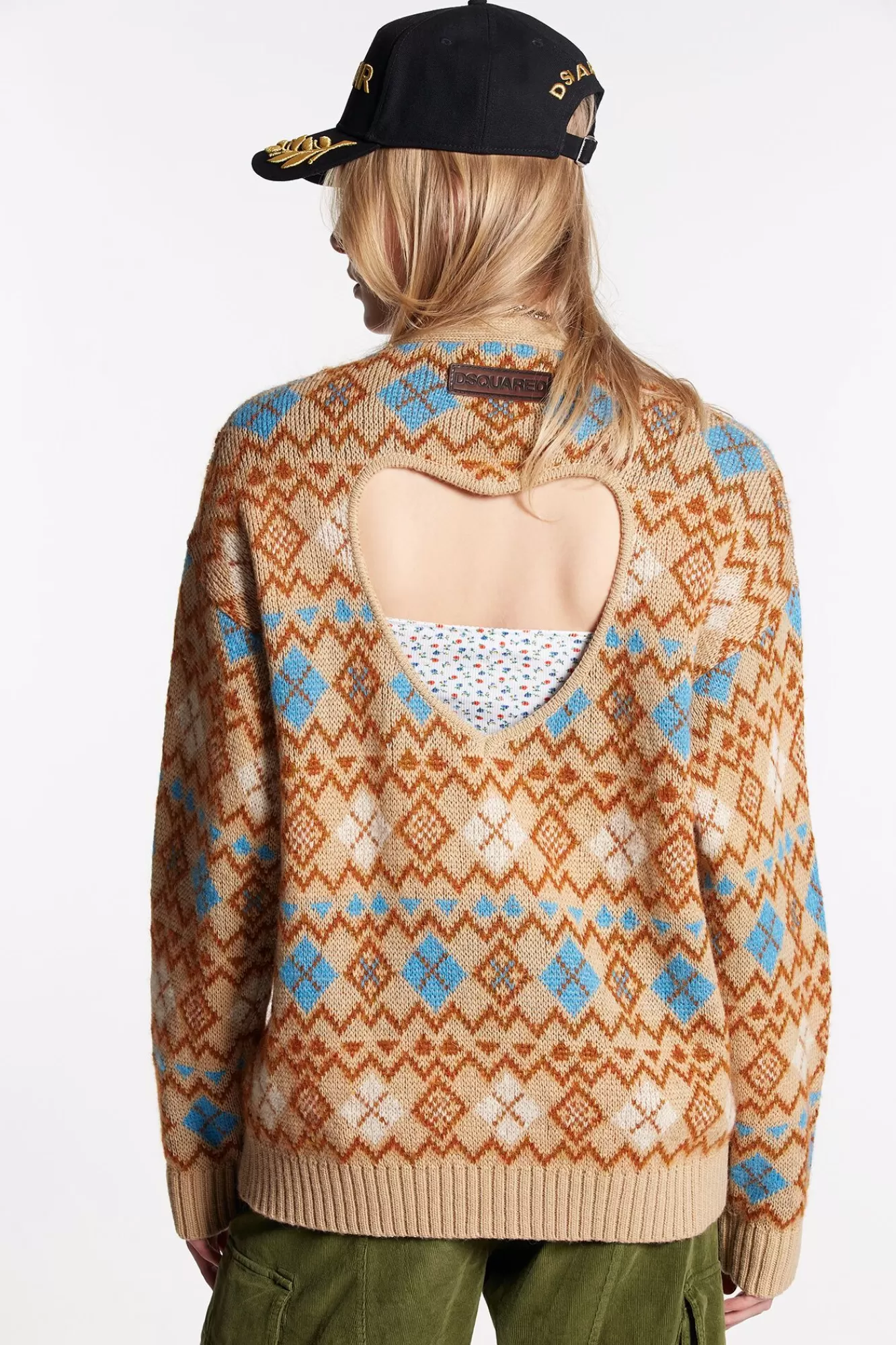 Heart Vintage Shetland Cardigan Knit<Dsquared2 Fashion