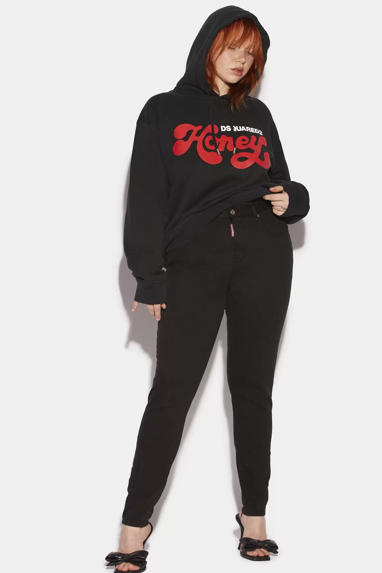 Honey Dyed High Waisted Twiggy Jeans<Dsquared2 Discount
