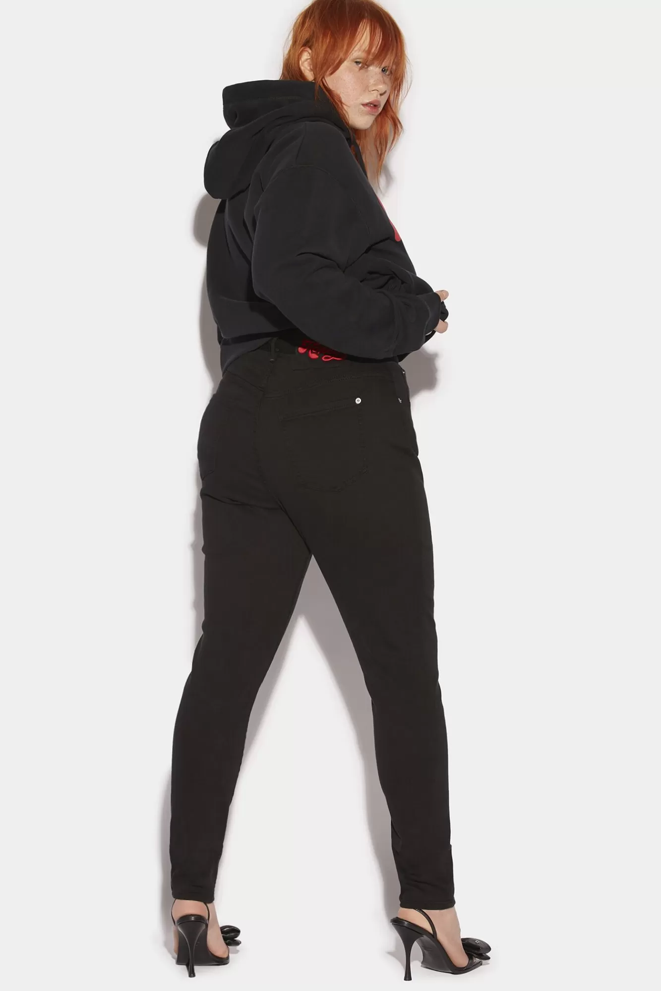 Honey Dyed High Waisted Twiggy Jeans<Dsquared2 Discount