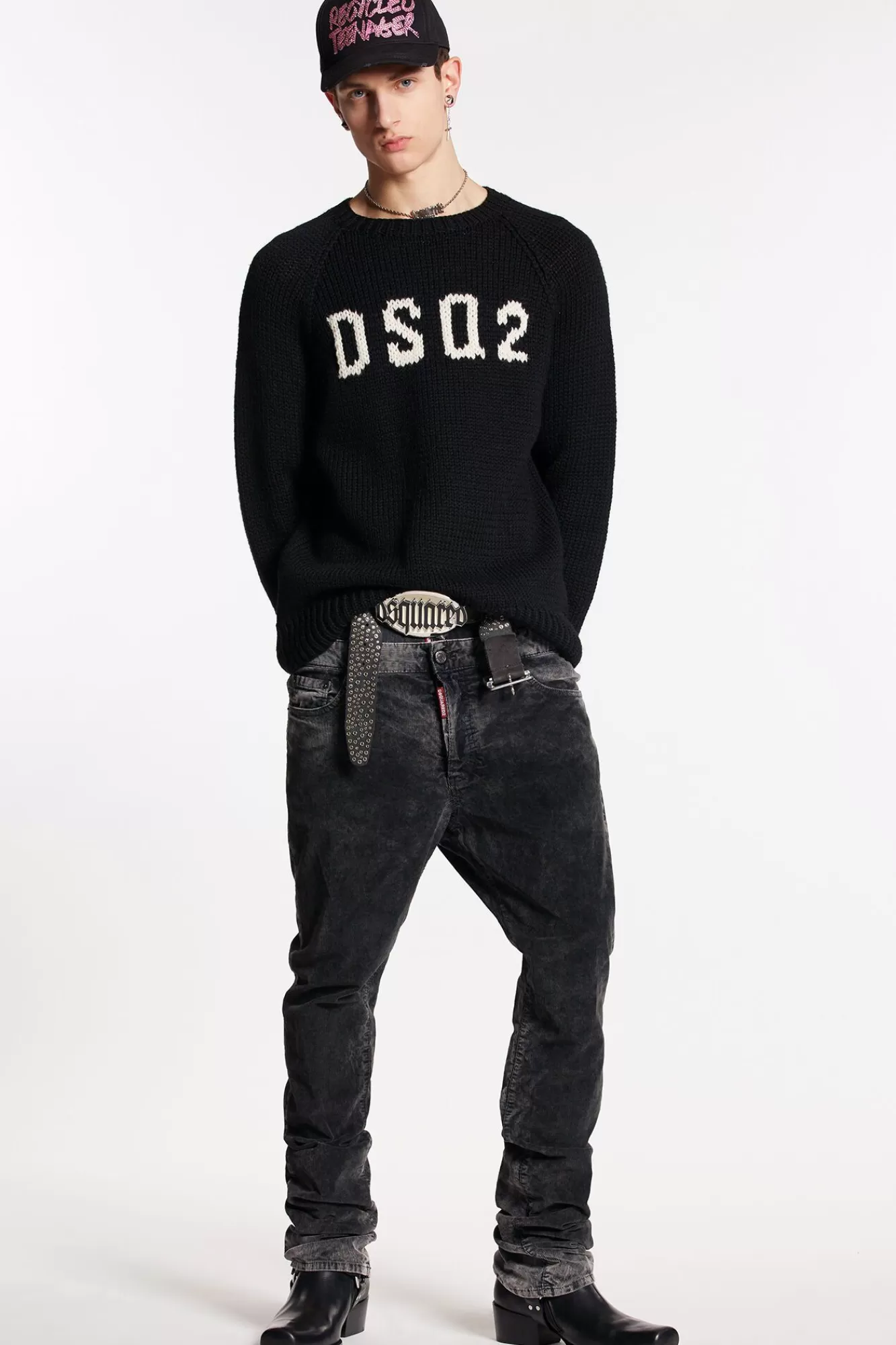 Marble Corduroy Wash Skinny Twin Pack Jeans<Dsquared2 Clearance