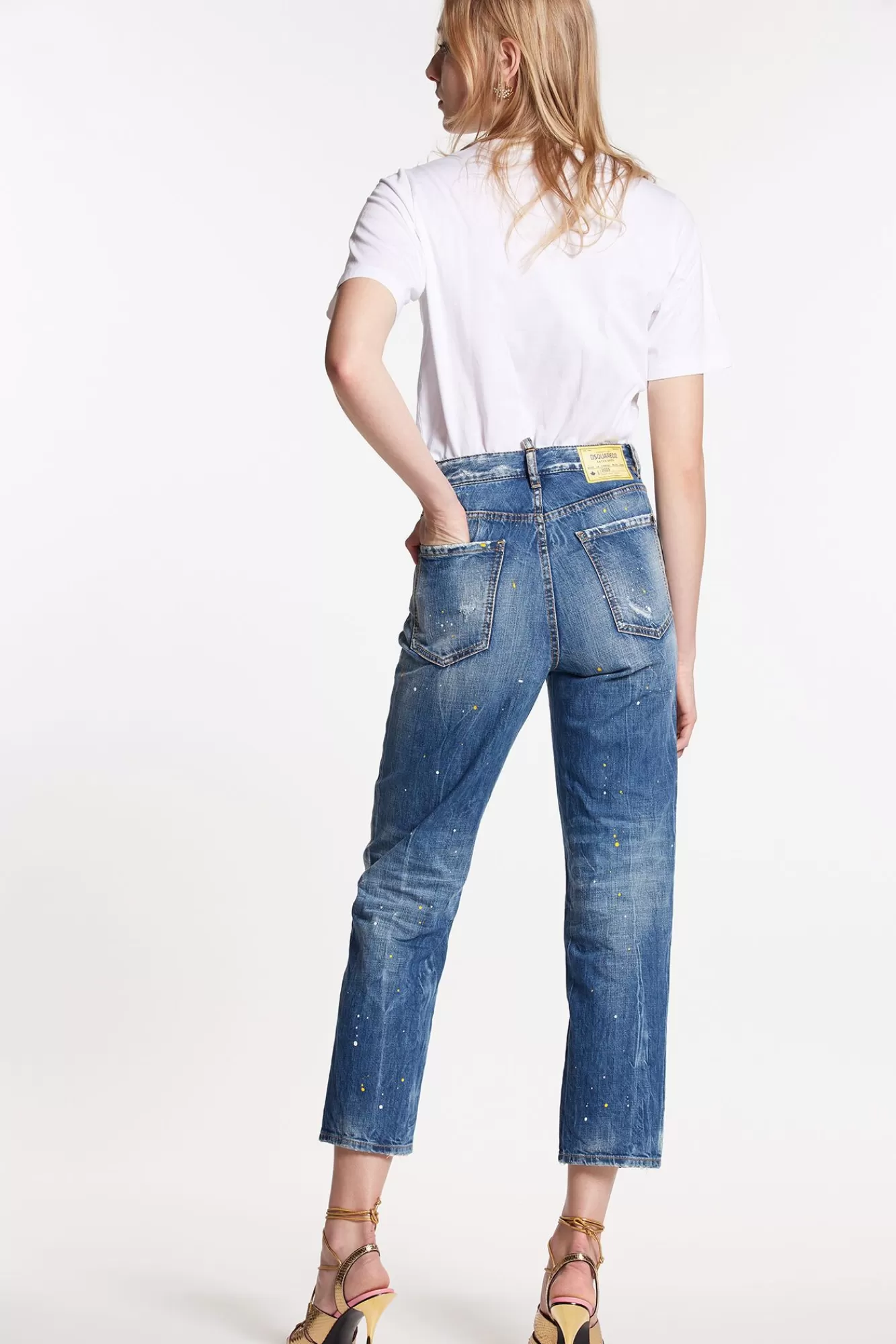 Multicolor Waved Stripes Boston Jeans<Dsquared2 Best